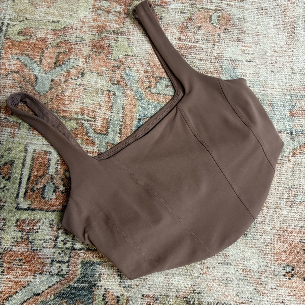 All in Motion Brown Crop Top